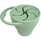 BraveJusticeKidsCo. | Snack Attack Snack Cup | Collapsible Silicone Snack Container | Toddler and Baby Snack Catcher Lid