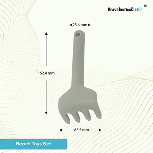 XL Summer Beach Set by BraveJusticeKidsCo. – Toddler Sandbox Toys with Bag & Accessories