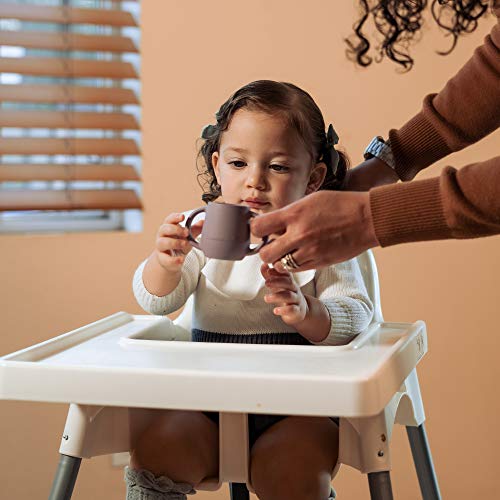 BraveJusticeKidsCo. | Teenie Tiny™ Silicone Developmental Baby-Led Weaning Drinking Cups (2 pack)