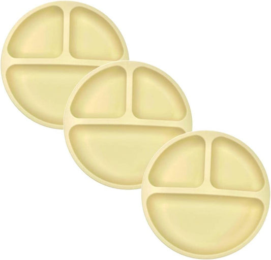BraveJusticeKidsCo. | SiliSteel™ 3 Pack Silicone Plate for Kids and Toddlers | Baby-led feeding | Patent Pending…