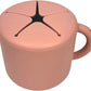 BraveJusticeKidsCo. | SiliSnacker™ Snack Cup | Silicone Snack Container | Toddler and Baby Snack Catcher