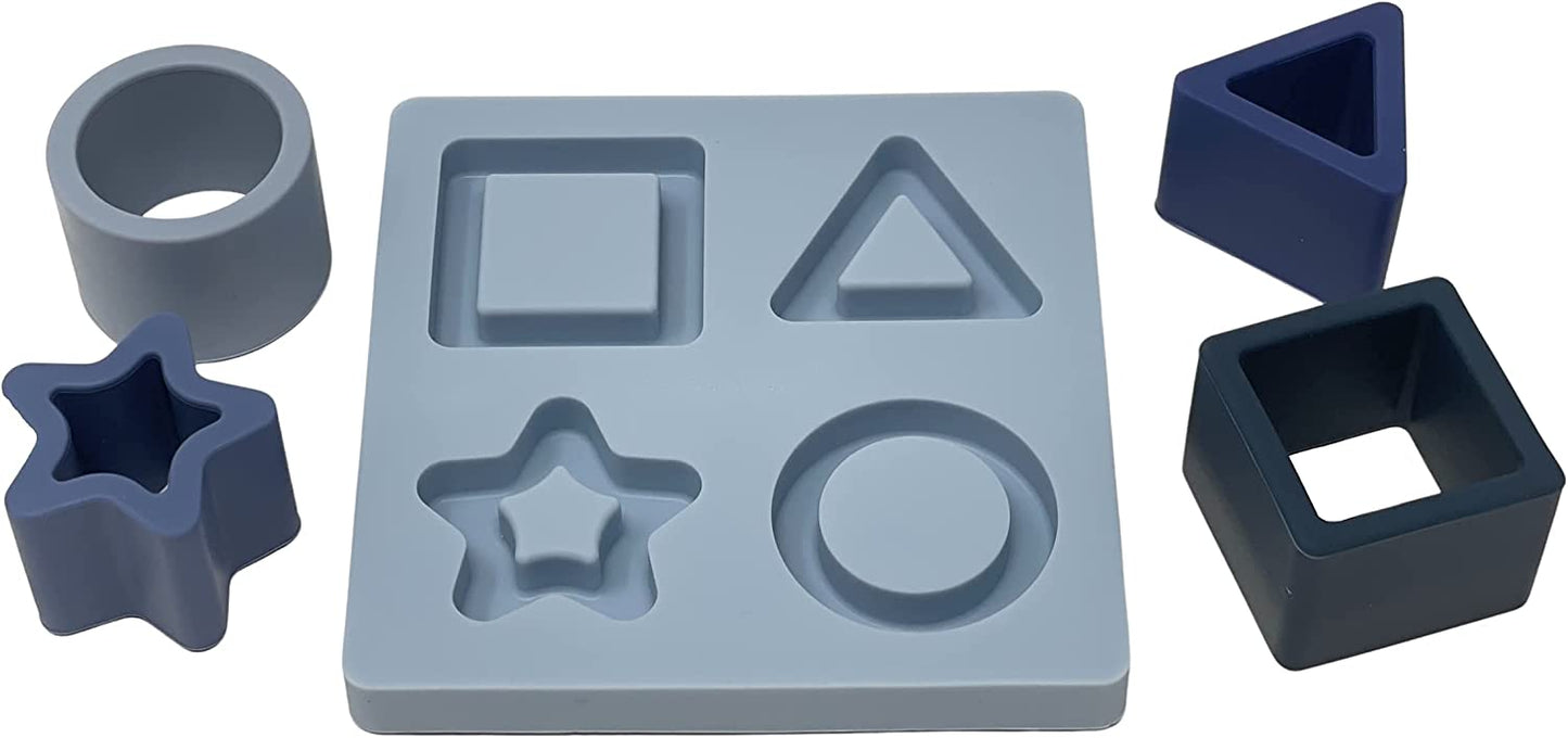 Early Education Silicone Baby Puzzle | Stacking Building Blocks Toddler Toys