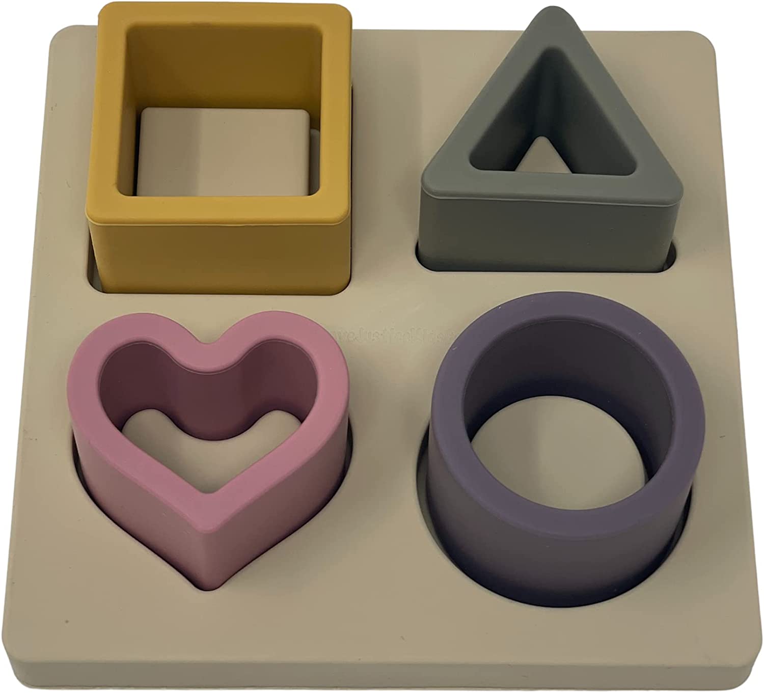 Early Education Silicone Baby Puzzle | Stacking Building Blocks Toddler Toys