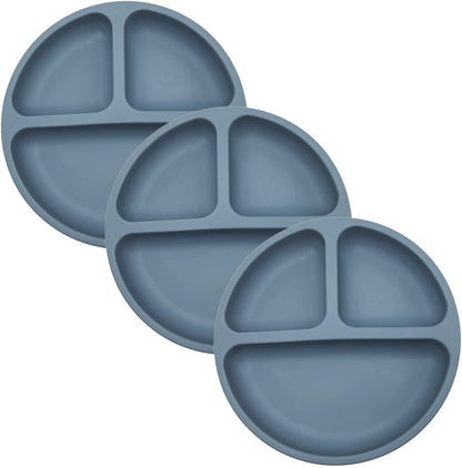 BraveJusticeKidsCo. | SiliSteel™ 3 Pack Silicone Plate for Kids and Toddlers | Baby-led feeding | Patent Pending…