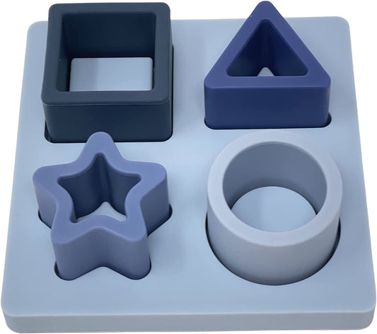 Early Education Silicone Baby Puzzle | Stacking Building Blocks Toddler Toys