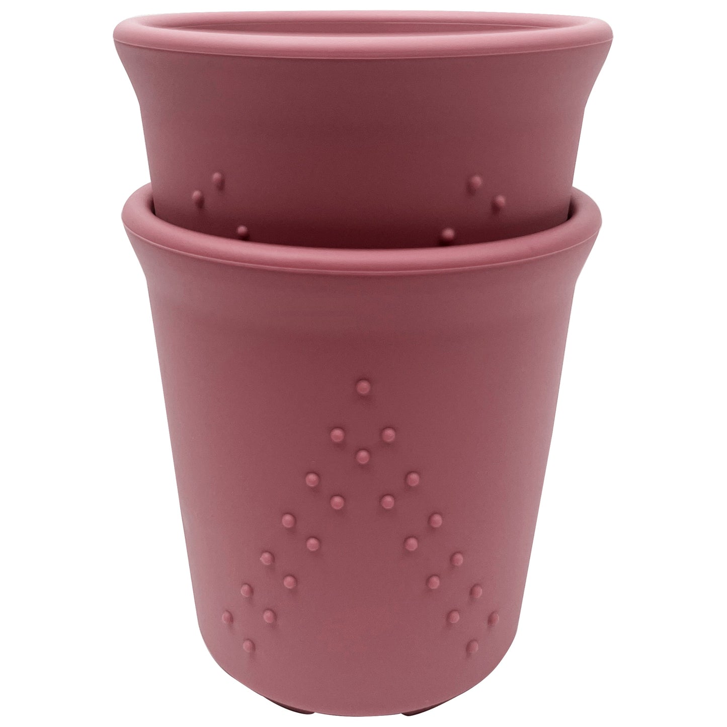 BraveJusticeKidsCo. | SiliSteel™ Drinking Cups | Kids and Toddler Silicone + Steel Dinnerware Cups (2 pack)