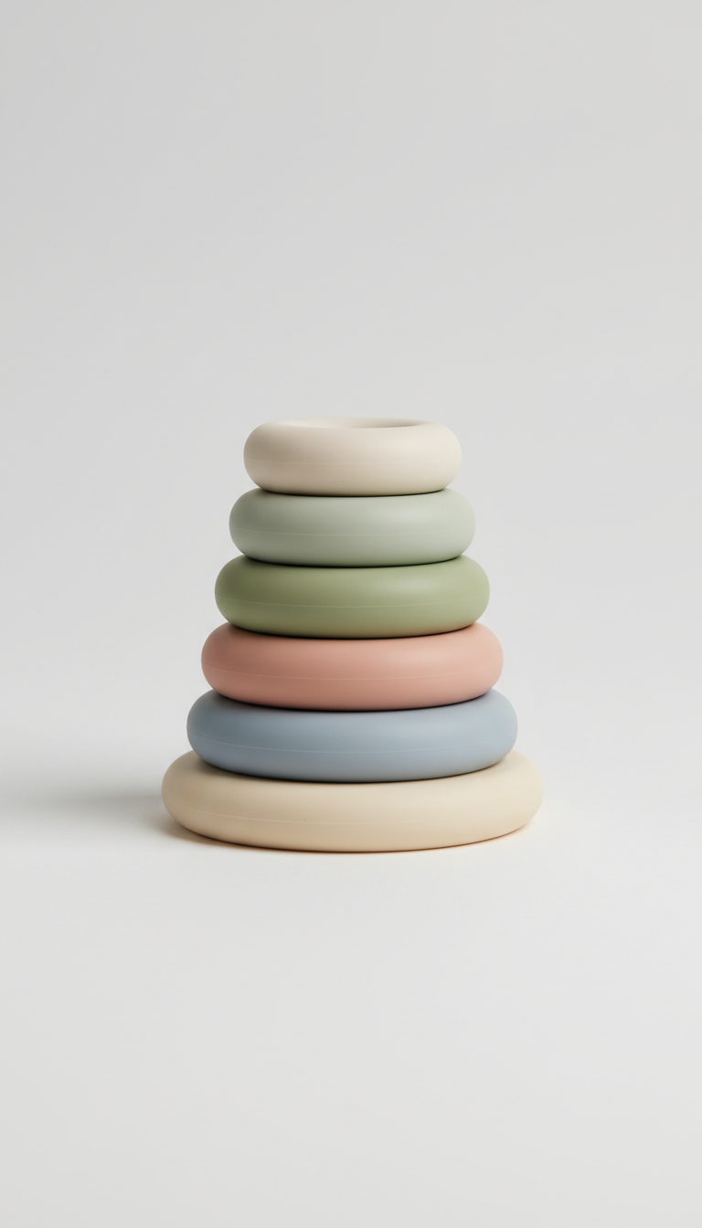 Silicone Stacking Rings in Pastels