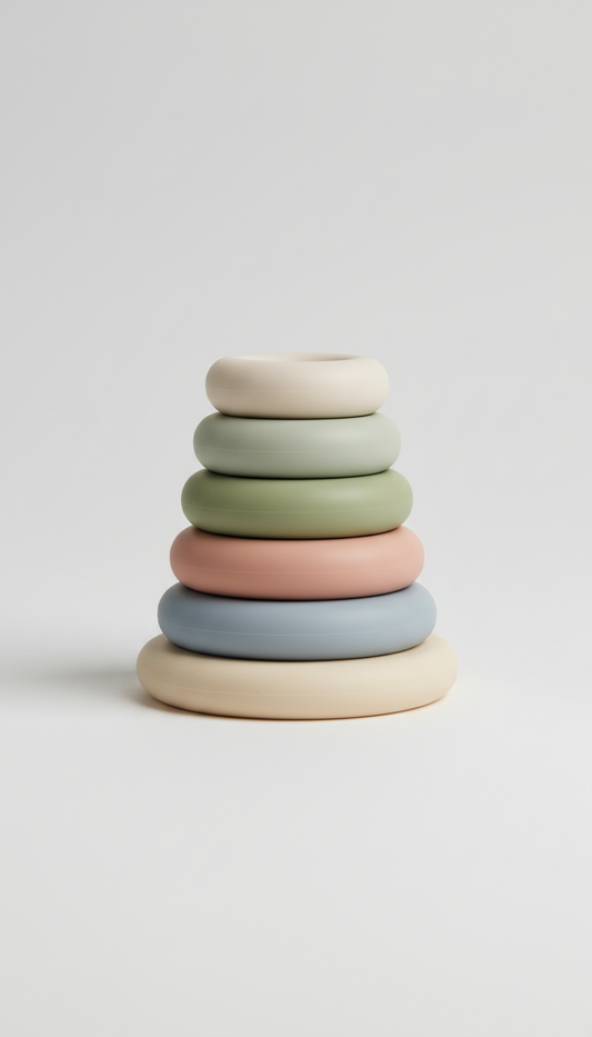 Silicone Stacking Rings in Pastels